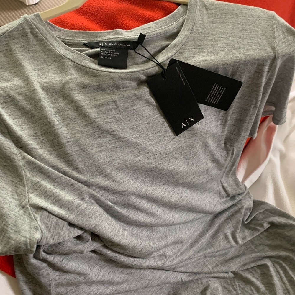 Armani Exchange grey top
